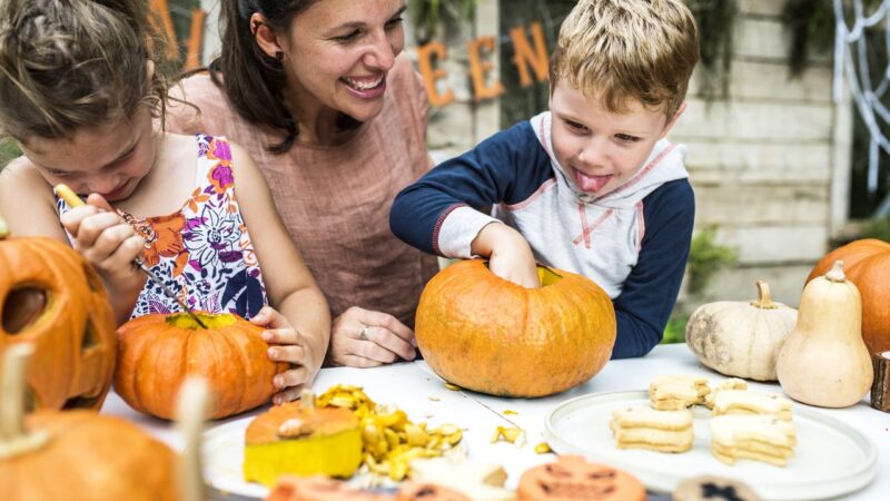 Festival gastronômico de Halloween para crianças